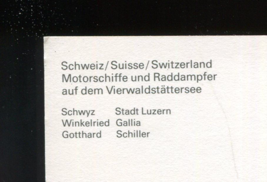 Cartoline postali: Vierwaldstättersee,  6 Schiffe – Usato da Aarau venduto da Elmaar41 1