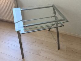 Glas-Schreibtisch 80 × 60 cm
