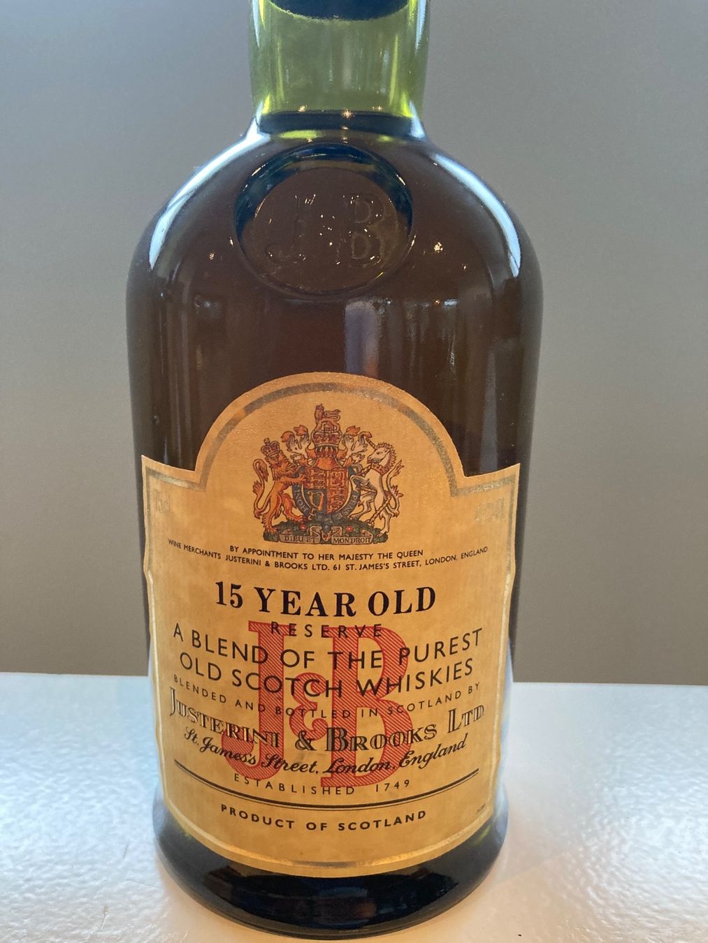Bevande alcoliche: J + B 15 year von ca 1990 – Nuovo (secondo la descrizione) da Roggwil BE venduto da Maui2000 1
