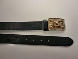 Schwarzer Ledergürtel, Grösse 105, guter Zustand