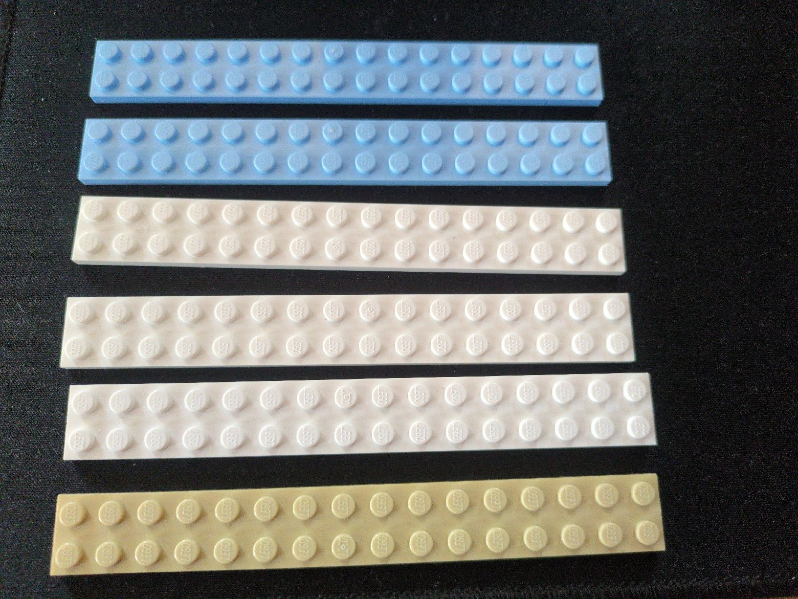 Lego Giocattoli: Lego Platten 2x16 6 Stück div Farben – Usato da Fankhaus (Trub) venduto da sun_7677