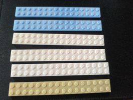 Lego Platten 2x16 6 Stück div Farben