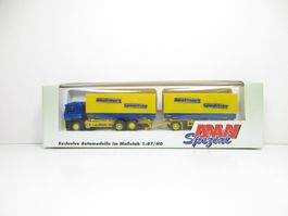 AWM H0 70144 MAN F 2000 Hängerzug WESTMARK SPEDITION