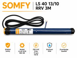 Somfy Rohrmotor LS 40 13/10 RRF 3M Absolute Neuware Mars