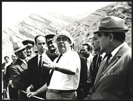 Fotografie Leonid Breschnew auf der Baus