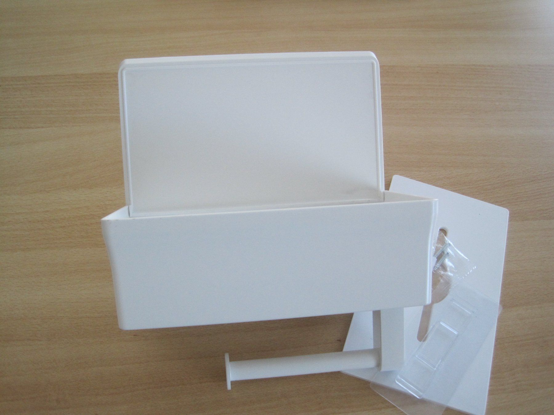 Wandhalterungen: Toilettenpapierhalterbox weiss  Neu... – Neu und originalverpackt aus Schachen LU von moepsli5