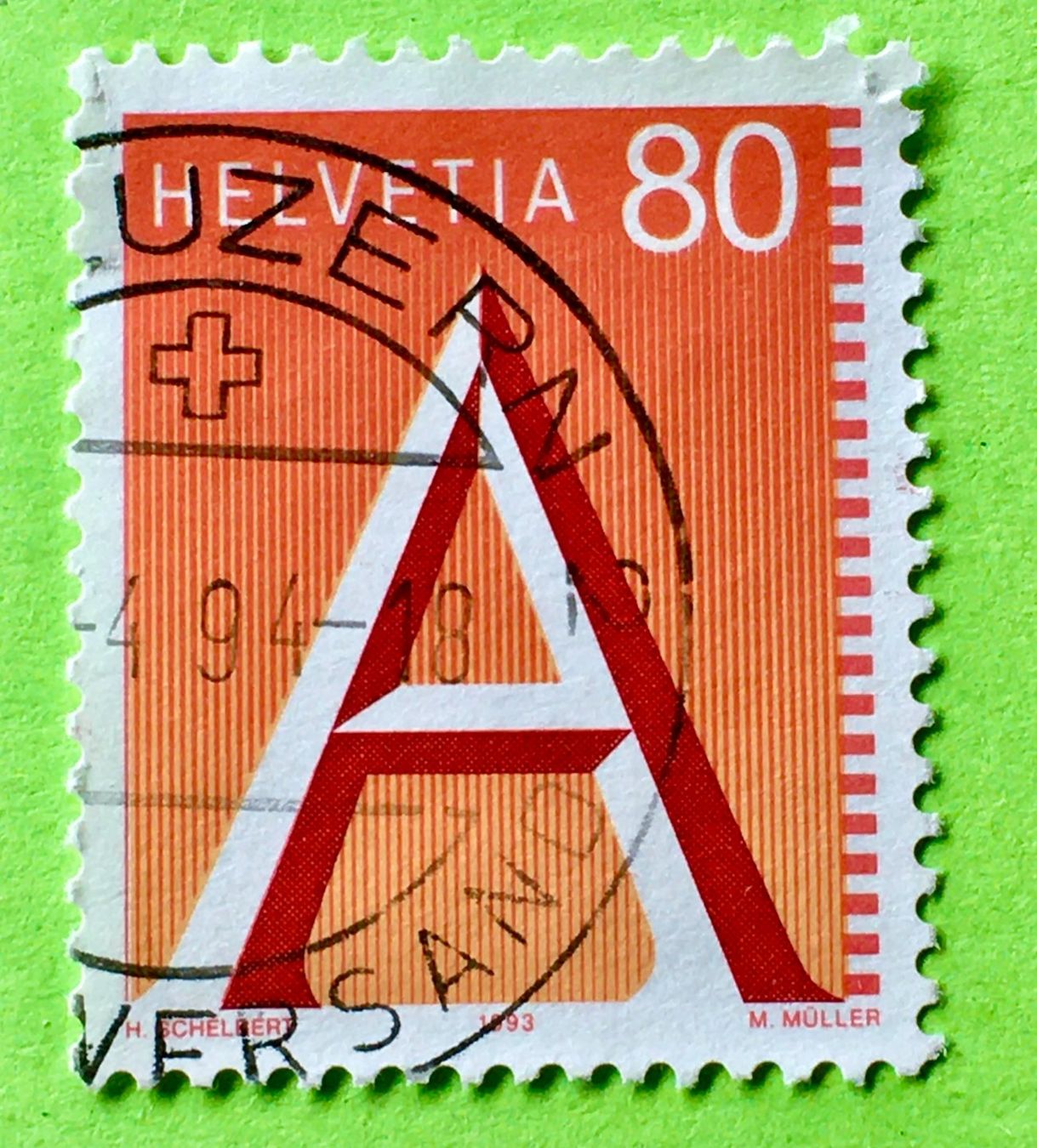 Tutti i francobolli: Nr.838 A-Post Marke Stempel 1993 Luzern    – Usato da Aarau venduto da Billa007