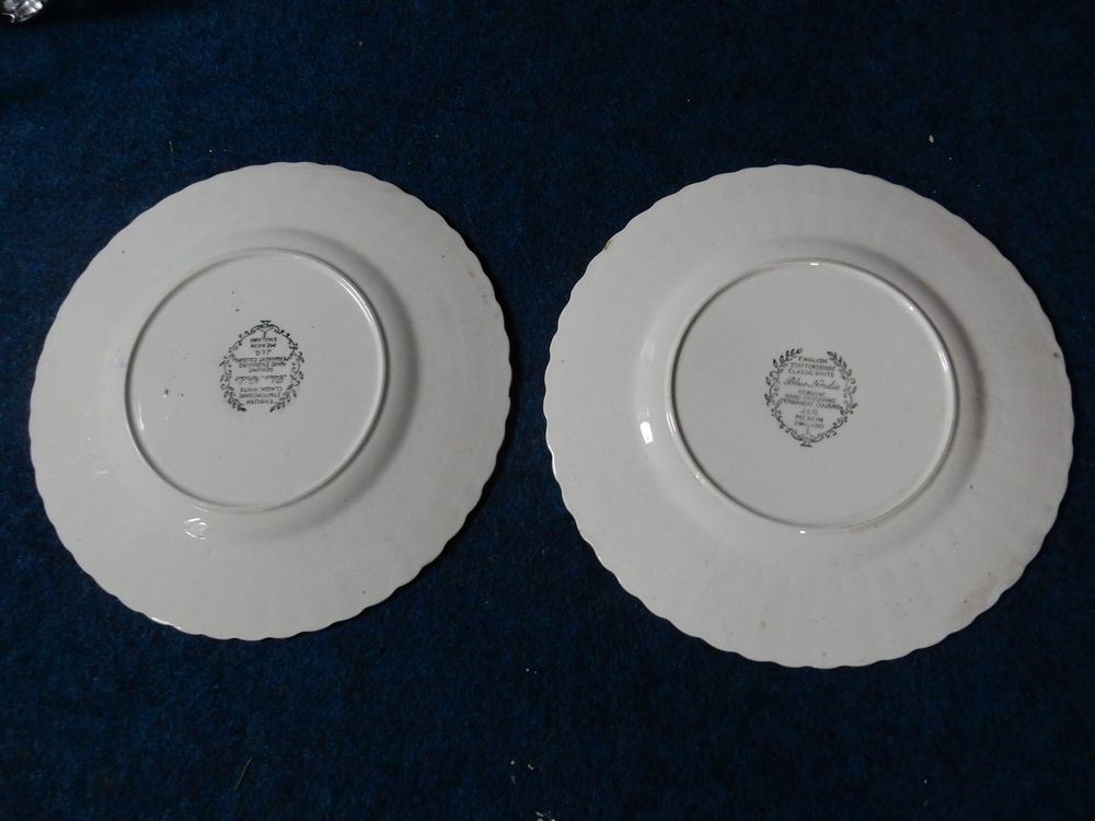 Teller: 2 antike Teller blau-weiss English Staffordshire Blue Nordic – Gebraucht aus Jona von simongarden 2