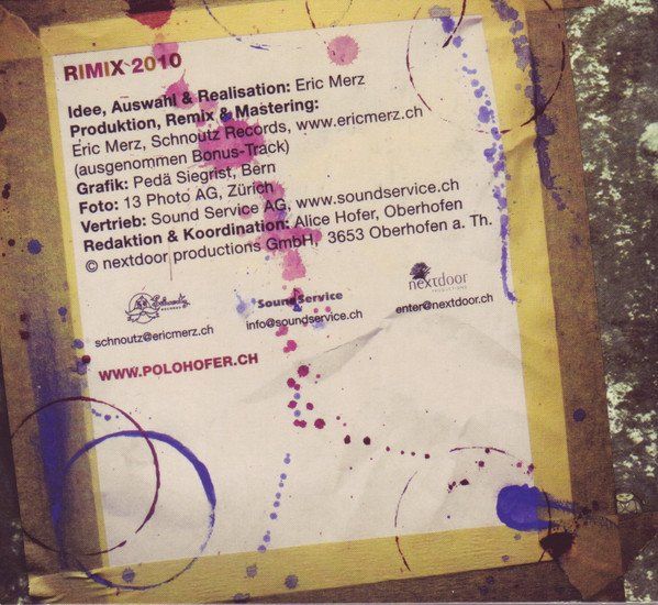 CD: Polo Hofer – Rimix - b – Usato da Brittnau venduto da Zibu 2