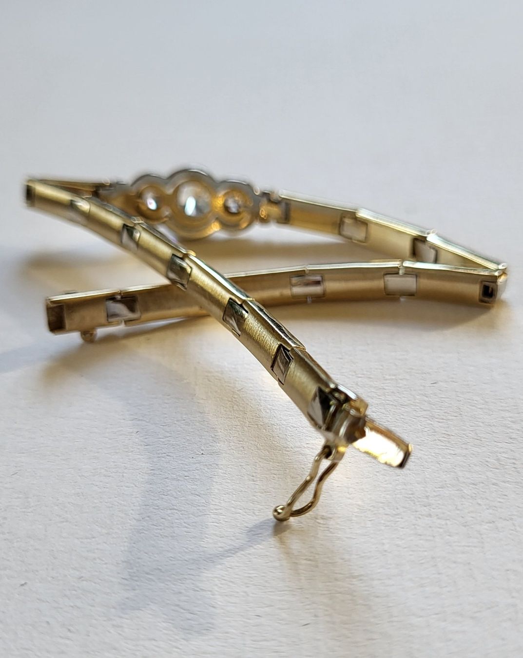 Armbänder & -reifen: Gold 585 Massiv Armband Mit Steine – Gebraucht aus Wald ZH von Aniade 6