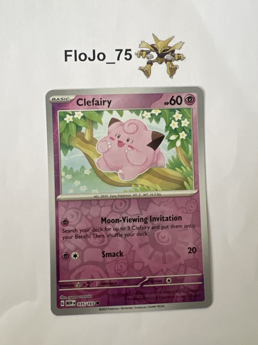 Pokémon Cartes à collectionner: Clefairy 35/165 - holo reverse 151 - 🇬🇧 – D'occasion à St-Blaise par FloJo_75