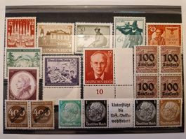 Deutsches Reich Briefmarken POSTFRISCH