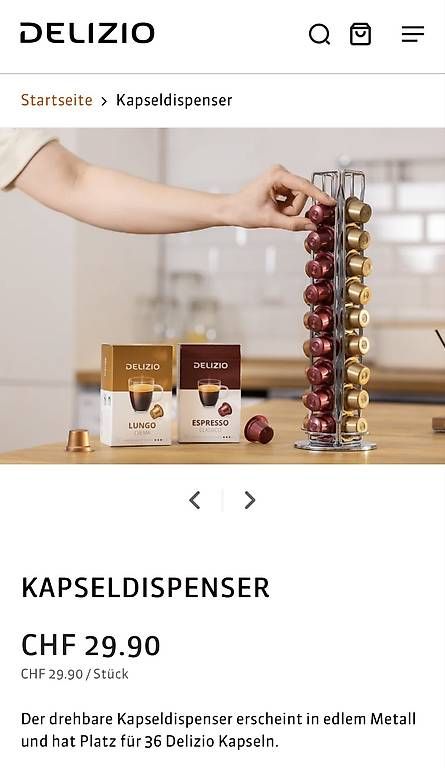 Macchine per caffè & Macchine per espresso: Delizio Kapseldispenser – Usato da Oberwil b. Zug venduto da mauhae 3