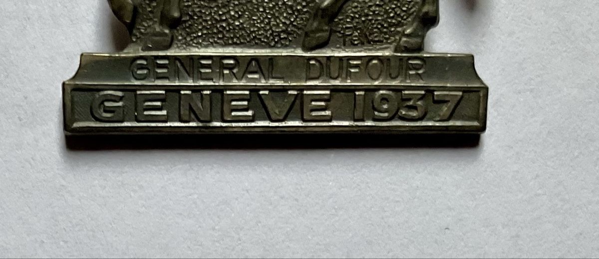 Swiss Placchette & Badge: General Dufour Anstecknadel 1937 – Usato da Endingen venduto da nathan05 2