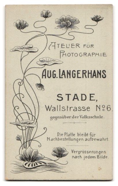 Fotografie &  Plakate: Fotografie Aug. Langerhans, Stade, Walls – Gebraucht aus Berlin von bartko-reher 1