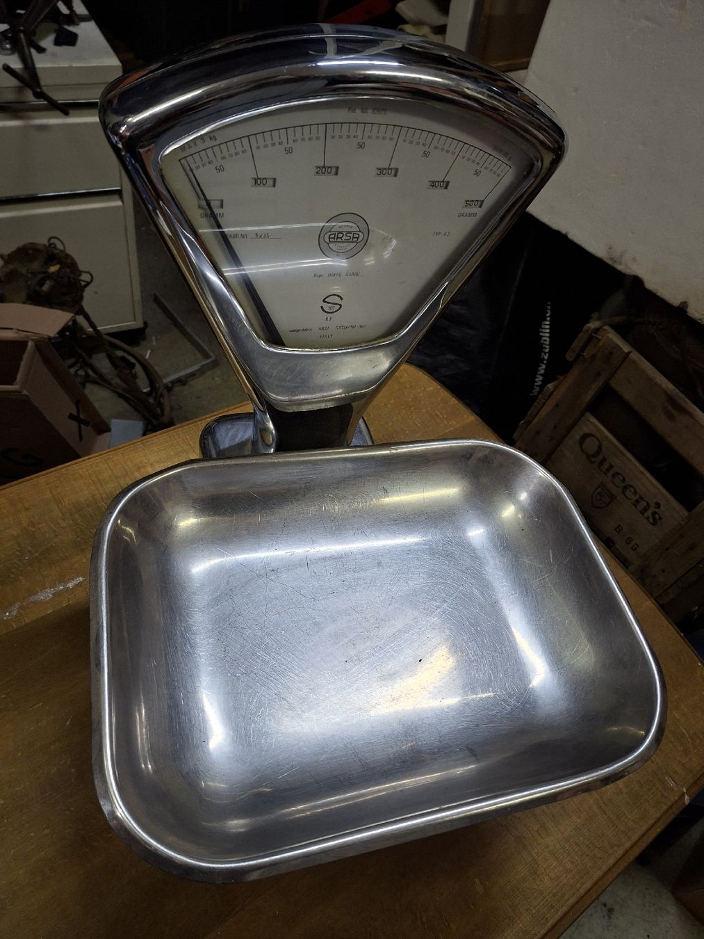 Bilance da cucina: Vintage ARSA Küchenwaage, Chromstahl  – Usato da Grossdietwil venduto da hufi10