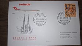 Swissair Geneve - Vienne 27.03.1989