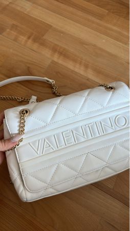 Sac à main Valentino, blanc, matelassé, état neuf