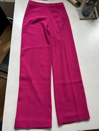 Vibrant Pink Wide Leg Trousers - Size XS, Excellent Fit