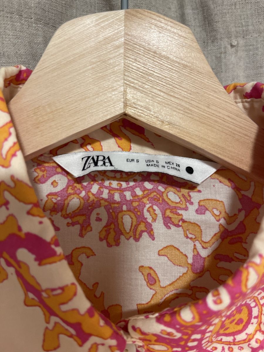 Zara Robes: Kleid Zara gemustert Grösse S Baumwolle Versand 9.- – D'occasion à Meilen par ana9 4