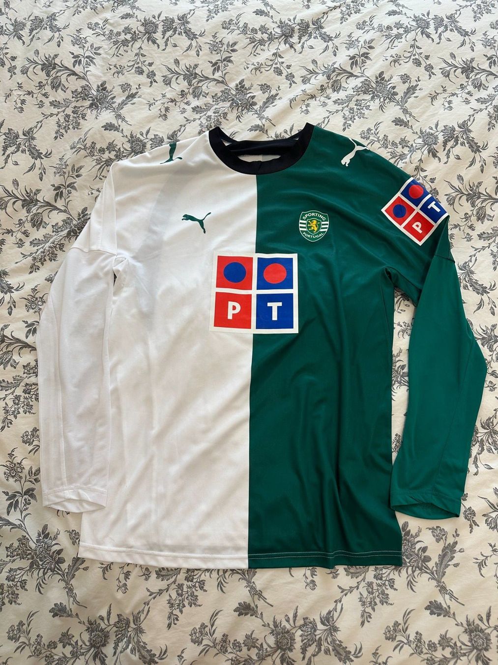 Puma Canottiere & Pantaloni: Maillot Sporting CP Stromp 07/08 L – Usato da Lausanne venduto da PeixotoBruno