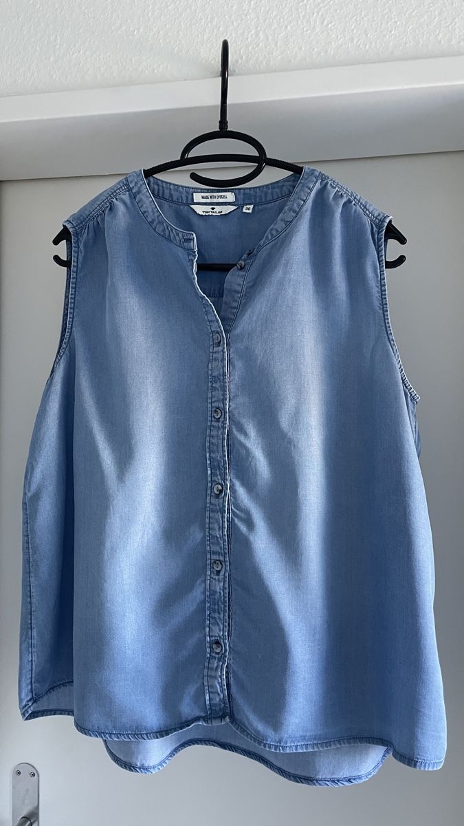 Tom Tailor Camicette: Tom Tailor Jeansbluse Lyocell blau Grösse 36 – Nuovo (secondo la descrizione) da Bettingen venduto da Majvi