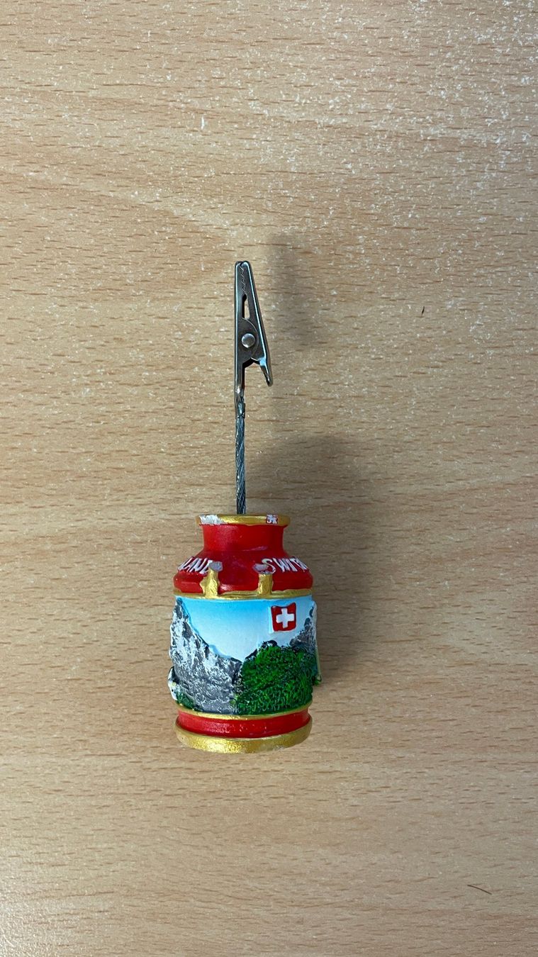 Tutte le decorazioni: Schweizer Souvenir Milchkanne mit Clip – Usato da Glattfelden venduto da cybermaxx 1