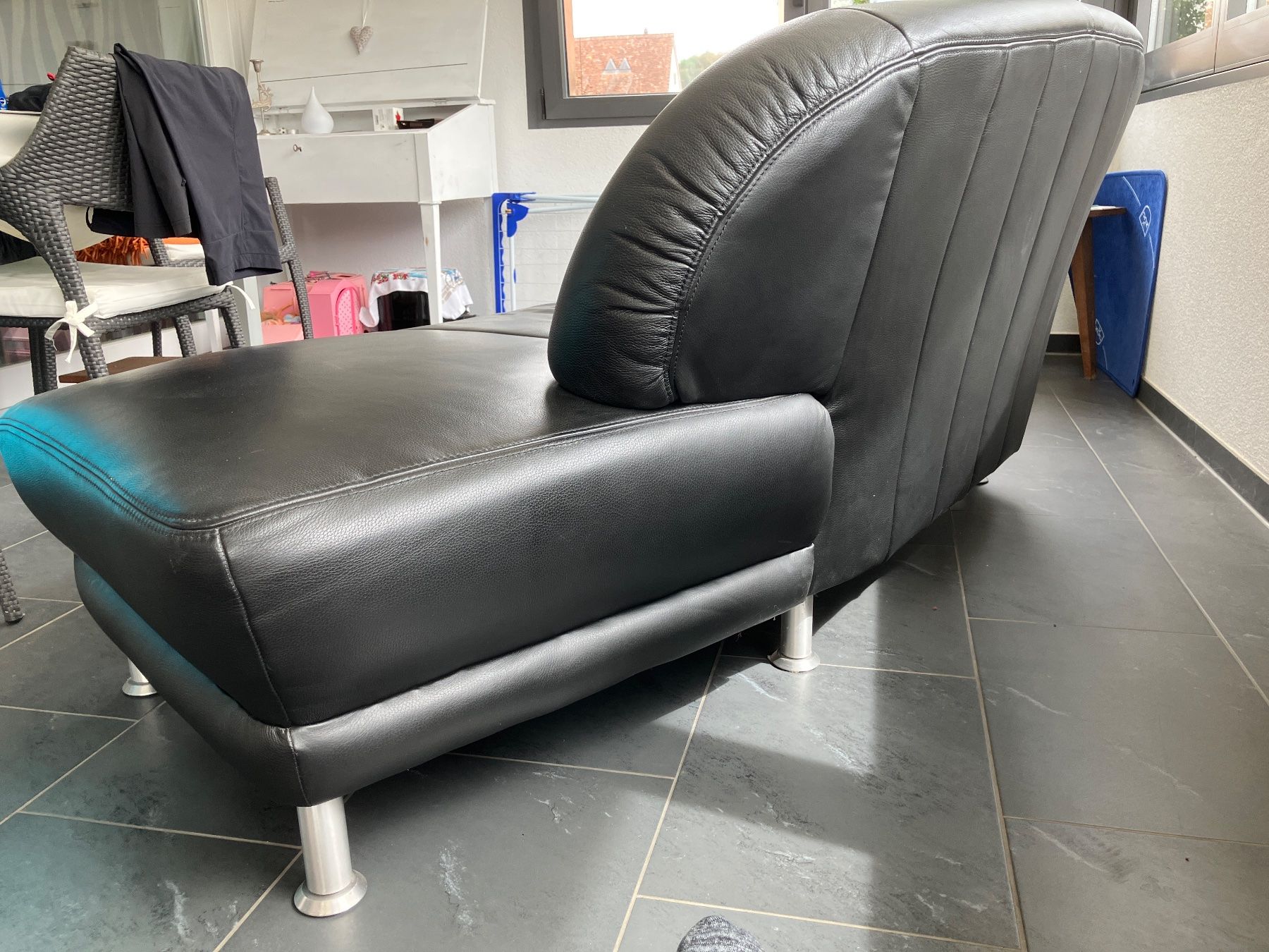 Sofas: Sofa Récamiere - Leder schwarz – Gebraucht aus Pratteln von Rambass 4