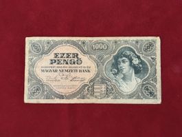 Billet 1000 Pengö Hongrie 1945