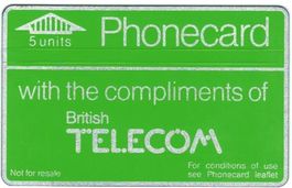 Telefonkarte British Telecom BTD-006 604E ohne Kerbe