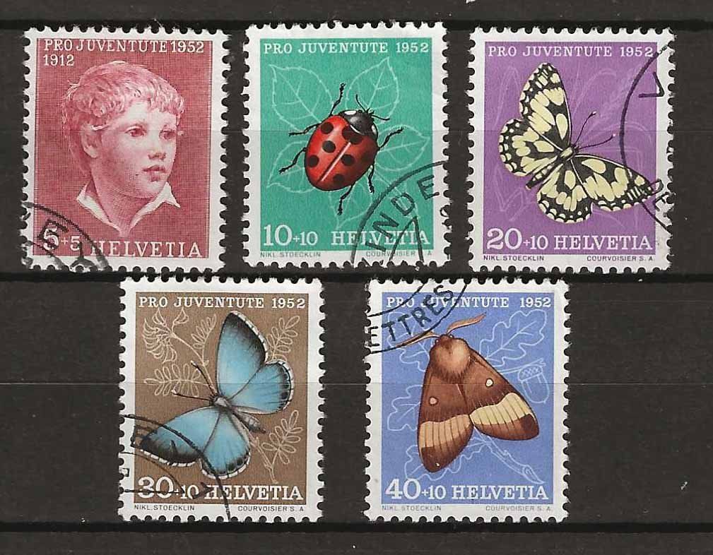 Alle Briefmarken: PJ052 - Pro Juventute 1952 obl. – Gebraucht aus Trélex von Phil_Albert