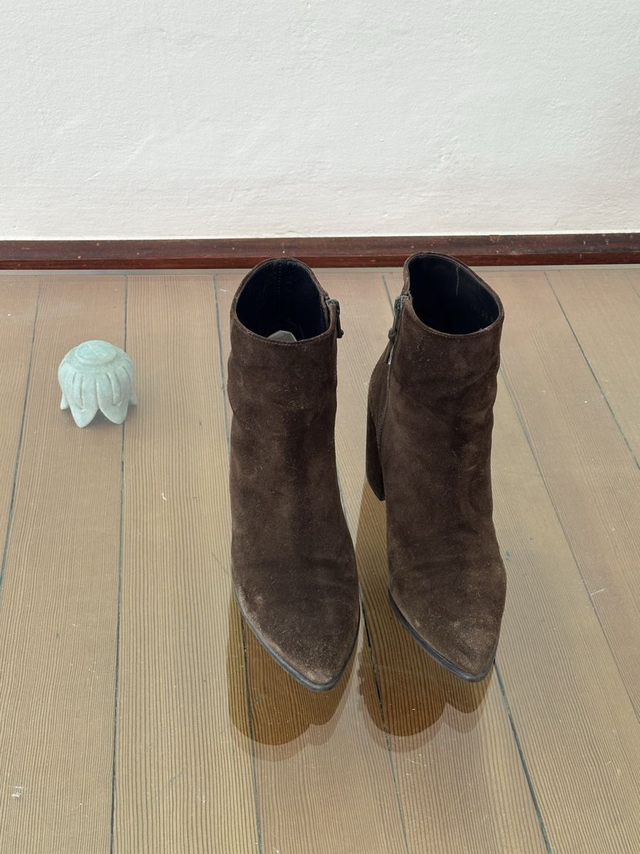 Weitzmann Scarpe da uomo: Stuart Weizmann wildleder Ankle Boots – Usato da Gandria venduto da dyscpk 5