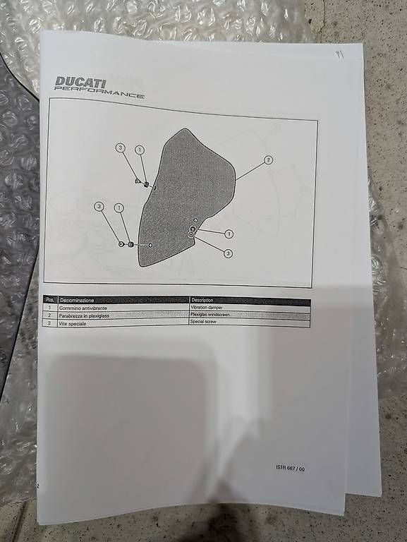 Ducati Tutti i ricambio per moto: Ducati Multistrada 1200/1260 Touring Windscreen  97180221A – Nuovo e nell'imballaggio originale da Kilchberg ZH venduto da urash 1