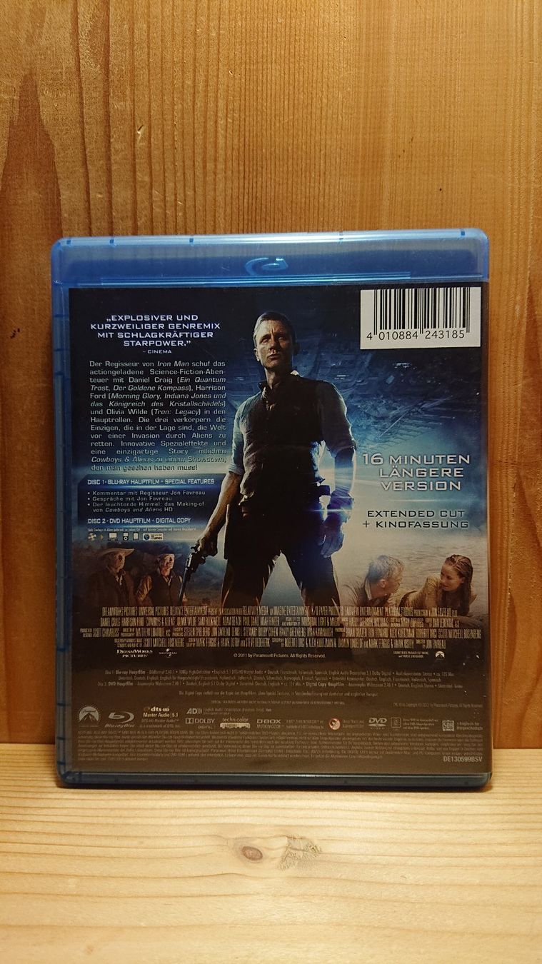 Tutti i DVDs: COWBOYS & ALIENS Blu-Ray mit Daniel Craig – Usato da Wilderswil venduto da Exebub 1