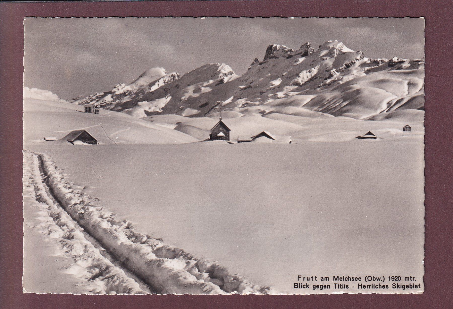 Cartoline postali: FRUTT am Melchsee - Titlis - 1945 – Usato da Pully venduto da nicecards