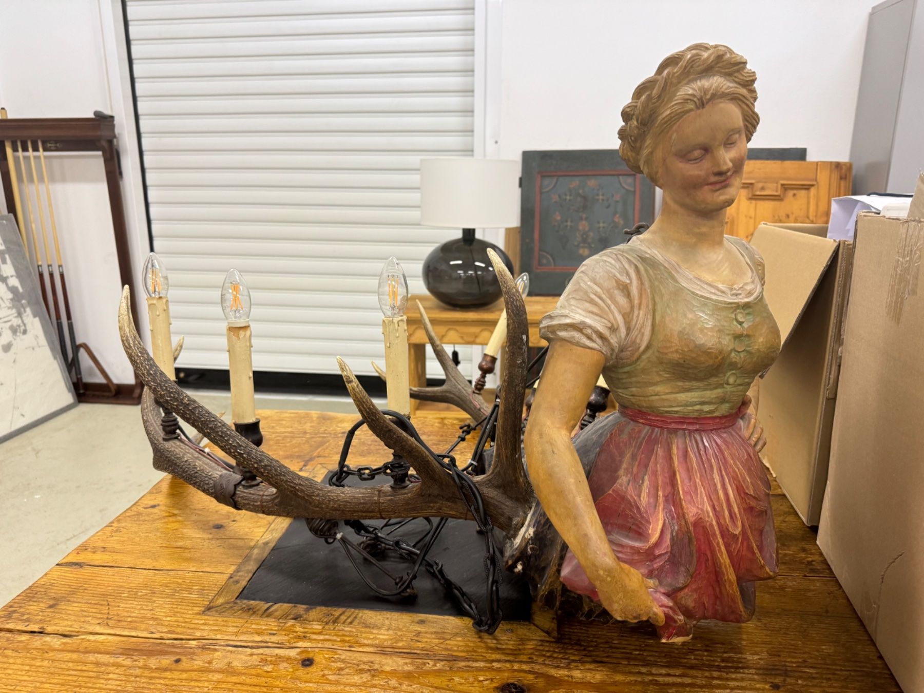 Lampade: Rare Antique Lamp Statue – Usato da Oeschseite venduto da -Luxury-On-Line- 3