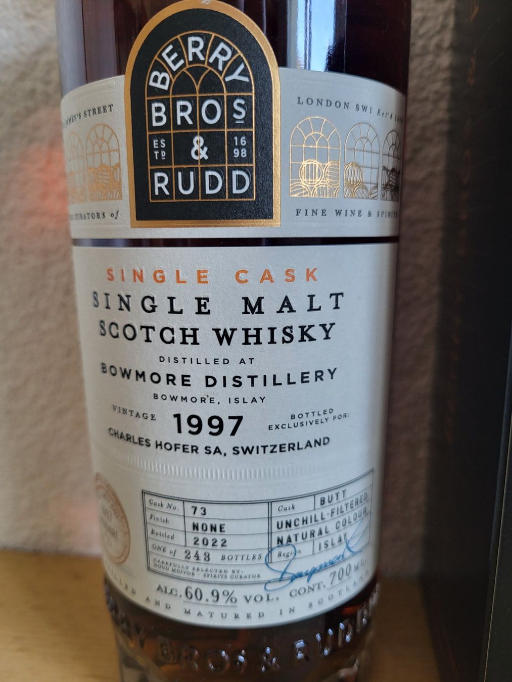 Bowmore Spirituosen: Bowmore 1997 Berry Bros & Rudd – Gebraucht aus Morlon von yan_y92p 1
