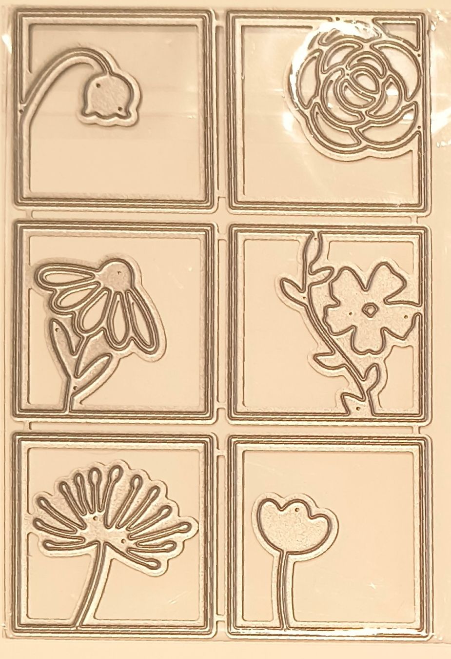 Sciablone: Stanzschablone Blumen Quadrat Stanzformen DIY Scrapbooking – Nuovo e nell'imballaggio originale da Würenlingen venduto da Striga