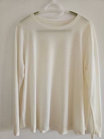 Merinowolle Damenpullover Langarmshirt Gr. L NEU
