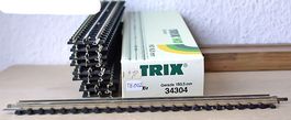 TRIX EXPRESS 34404  BOITE 10 RAILS DROIT 183,5mm