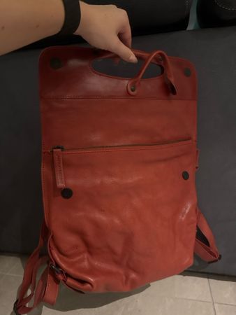 Neuer Lederrucksack ungetragen