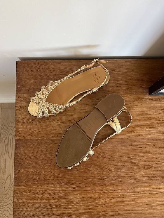 Sézane natacha sandals gold like new 37 (Gebraucht) in