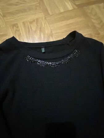 Benetton: Robe pull femme hiver noir taille S