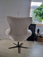 Fauteuil design pivotant en tissu très doux