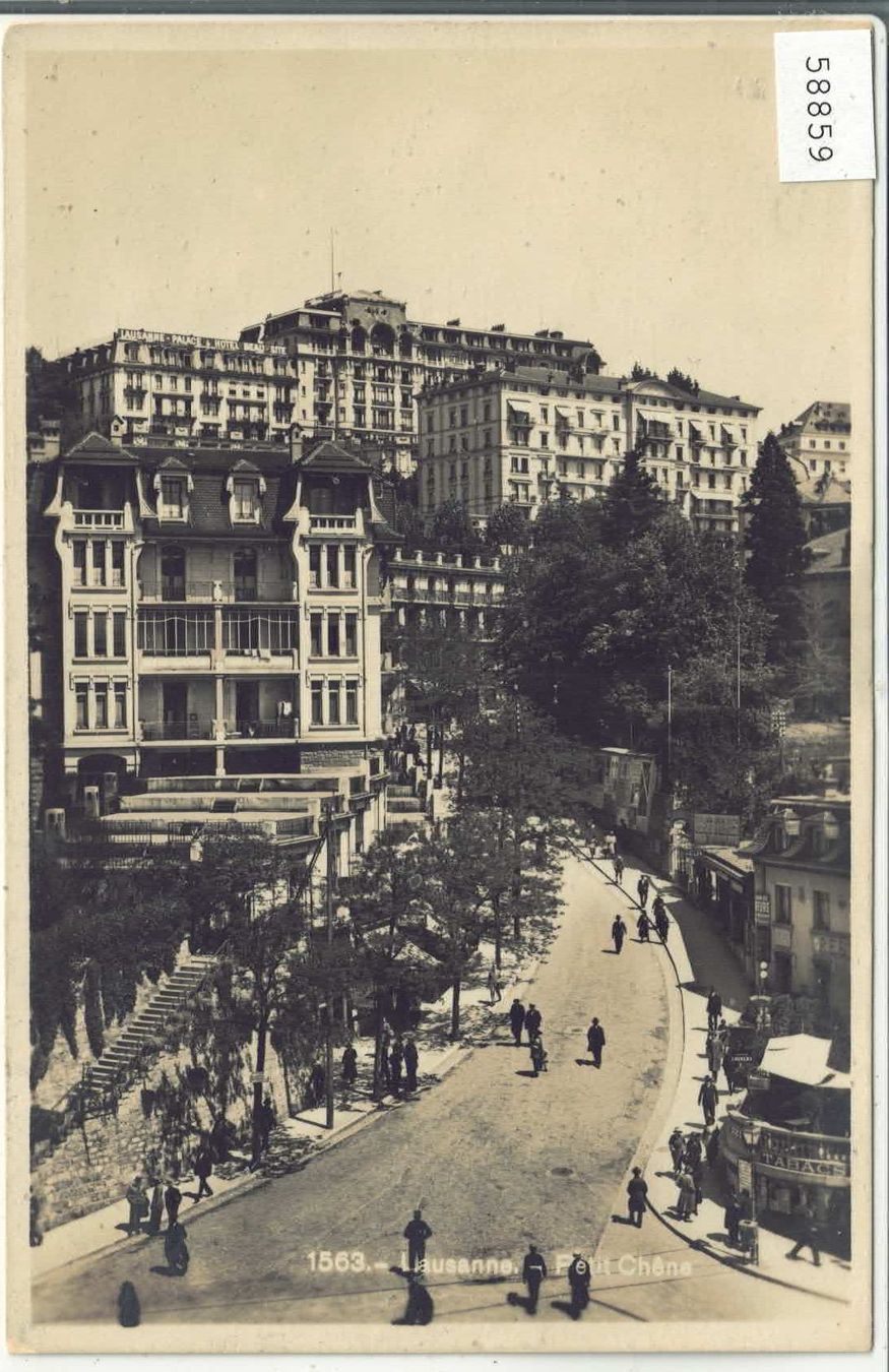 Cartoline postali: Lausanne - Petit Chene - animee – Usato da Ettingen venduto da Kartenplanet