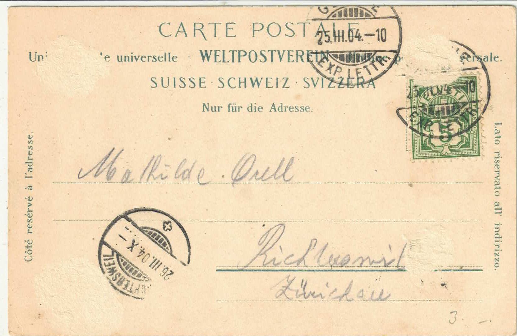 Ansichtskarten: Geneve - Rue du Marche - animee – Gebraucht aus Ettingen von Kartenplanet 1