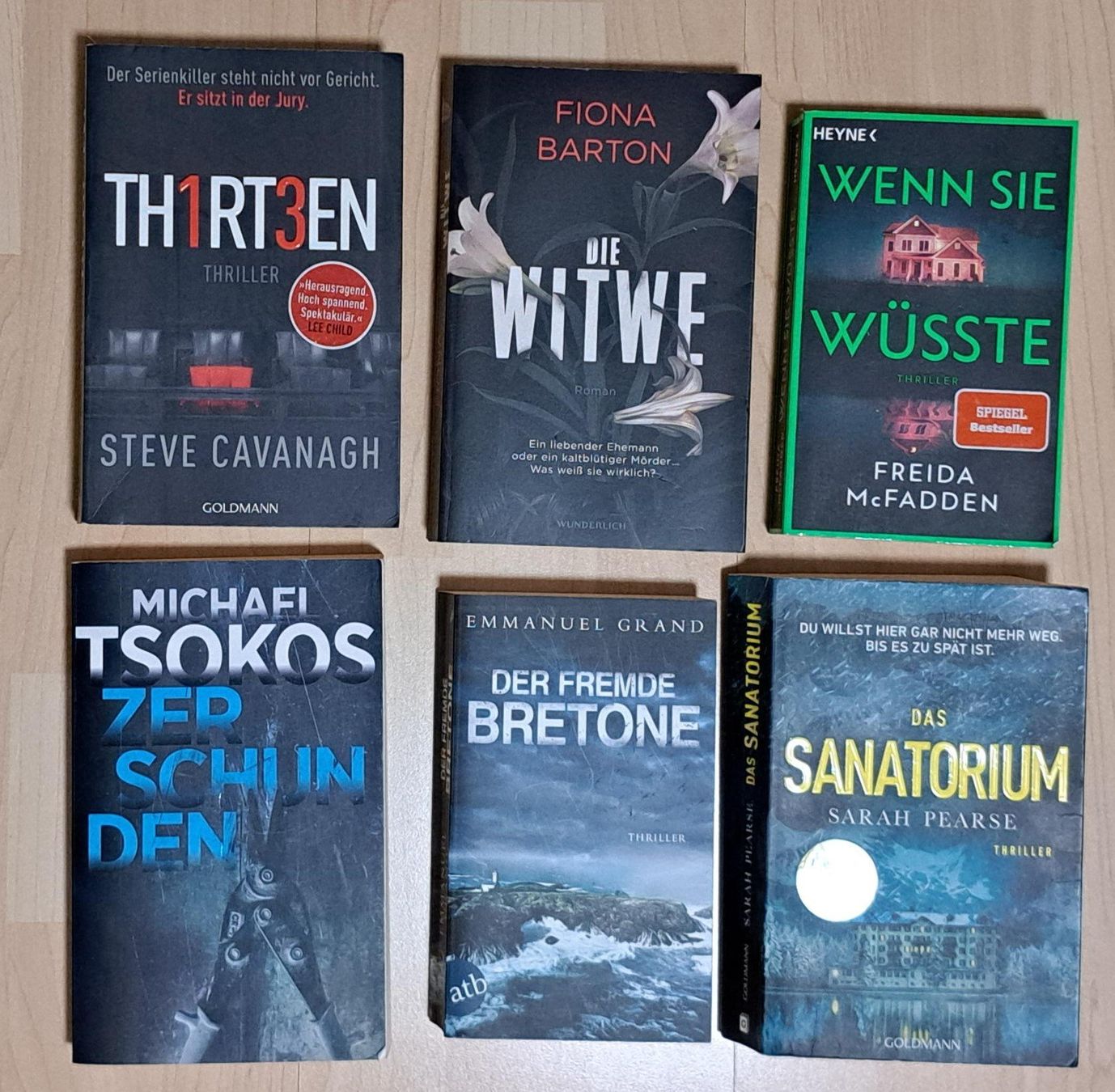 Bücher: 6x Thriller, Bücherpaket, Romane – Gebraucht aus Basel von Patiscat