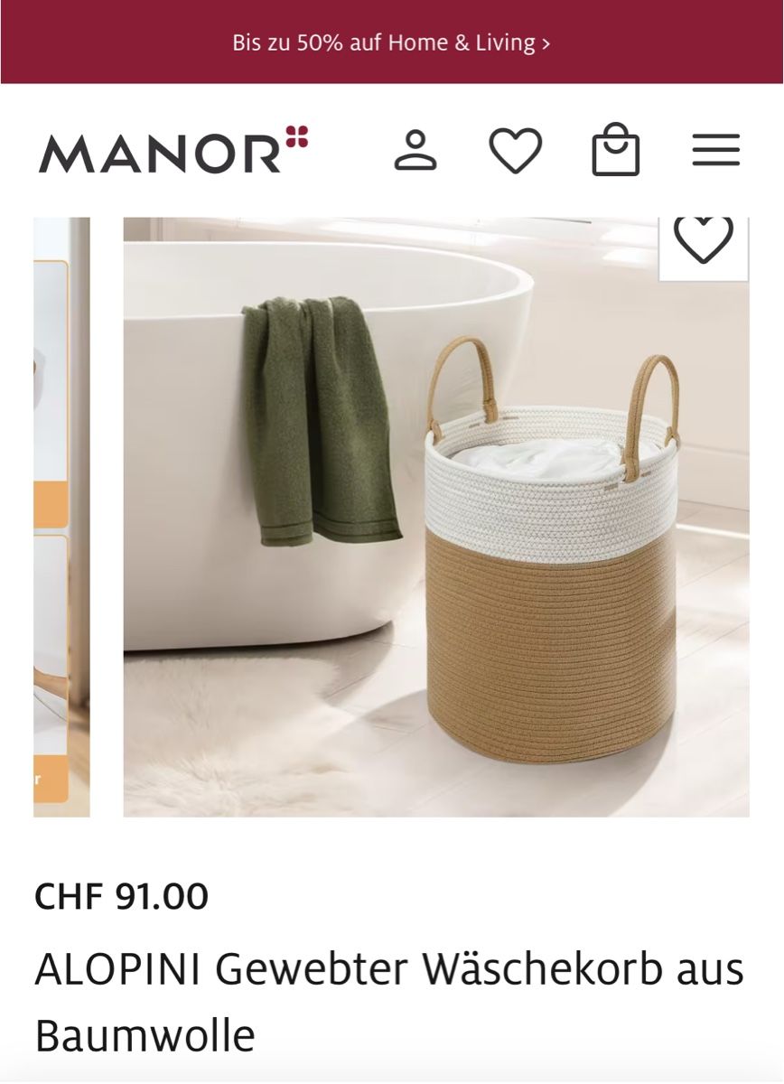 Altro per la casa: MANOR Alopini storage basket – Usato da Zürich venduto da Angela_Fashion_Lover 4