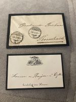Antiker Trauerbrief Fam. Rennhaas 1880 mit Briefmarke