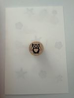 Rubber Stamp Owl Motif New